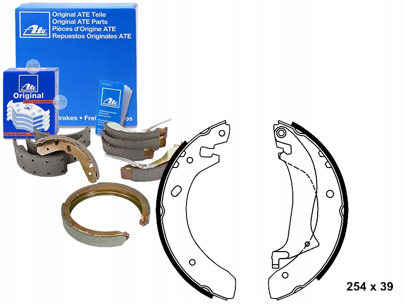 ATE КОМПЛЕКТ СКОБ ТОРМОЗНЫХ Sfs000061k Sfs100140