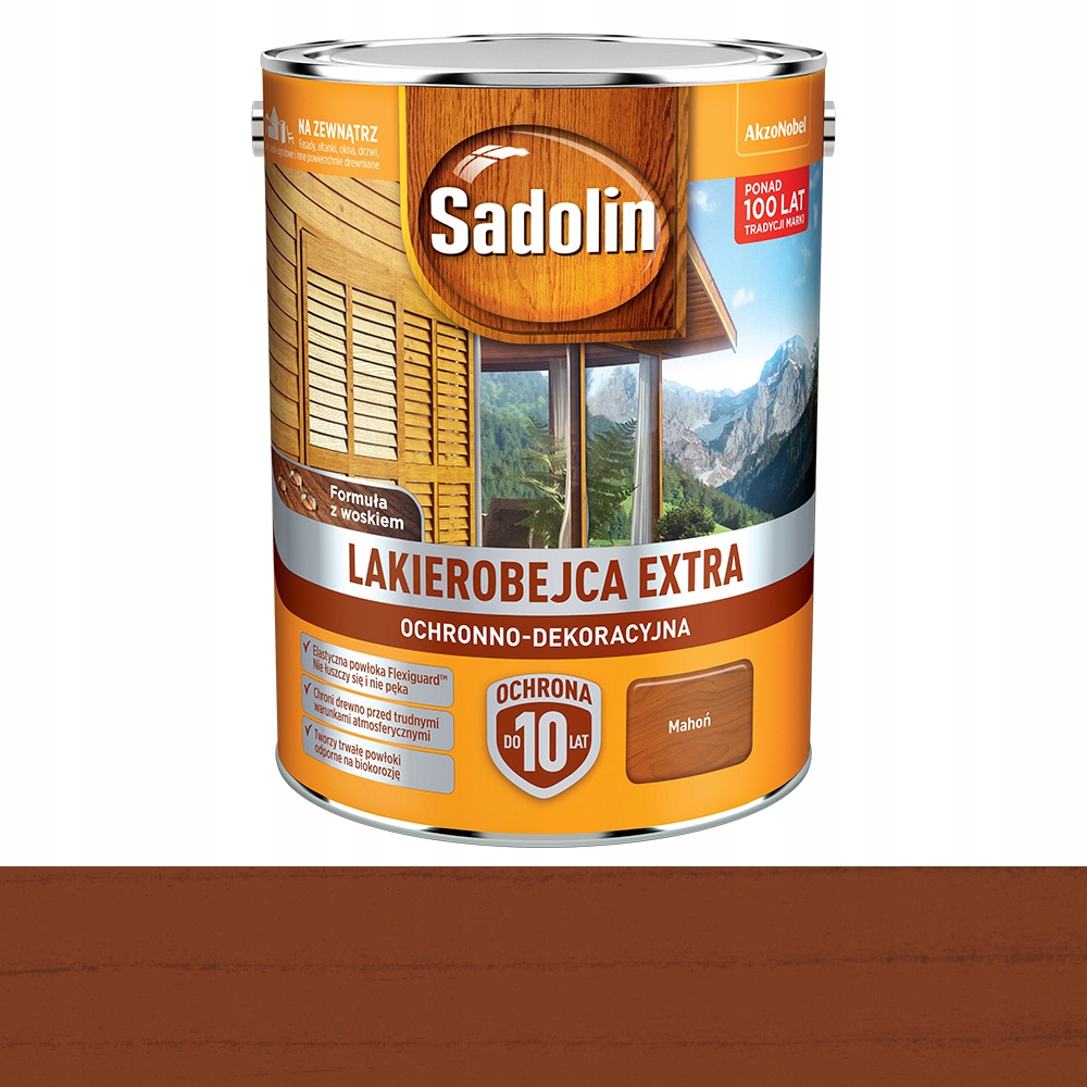 Sadolin Lakierobejca Extra do drewna próbka 100ml Mahoń