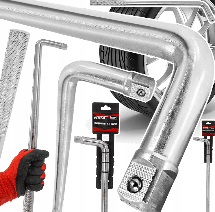 Mocne Pokrętło Do Nasadek 3/4 Typ L Fajkowe Klucz Fajkowy Laga Kół Solidne