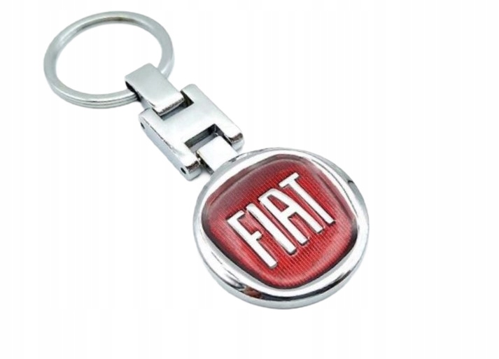 Fiat Brelok Breloczek Czerwony Fiat Metalowy Do Kluczy K-25