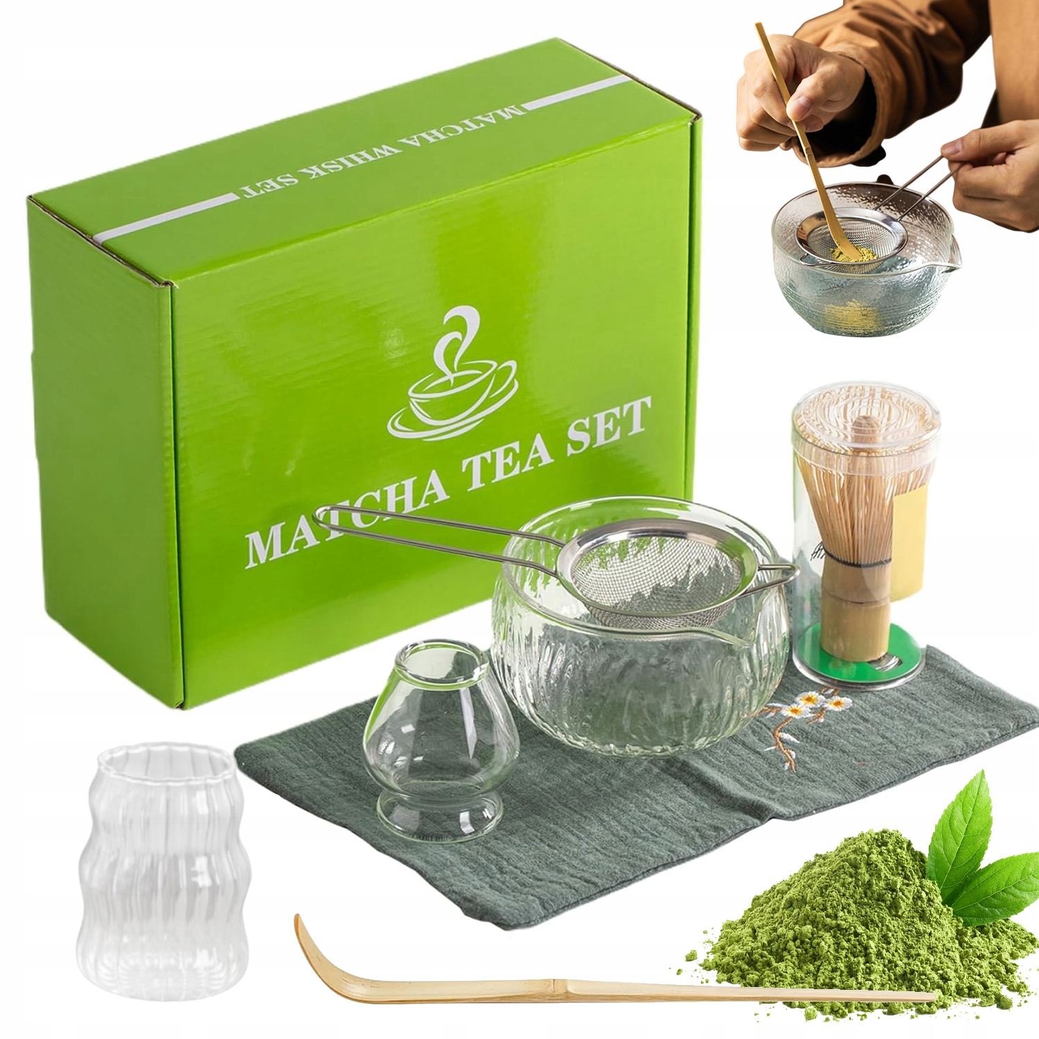 Levně Dárková Sada Na Čaj Matcha Kompletní Sada Čajových Obřadů