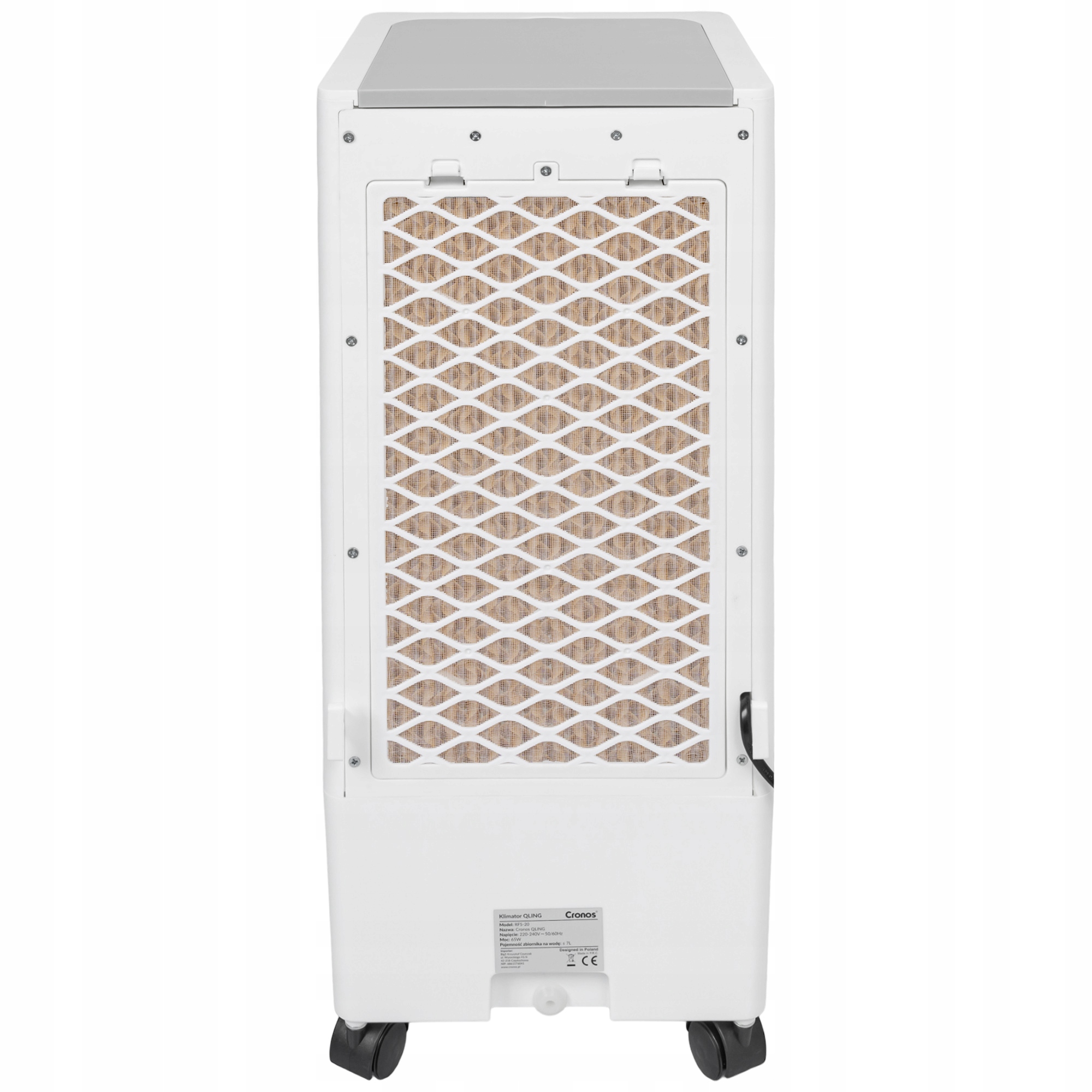 KLIMATOR EWAPORACYJNY KLIMATYZER WODNY PRZENOŚNY NAWILŻACZ 7L Model RFS-20 QLING
