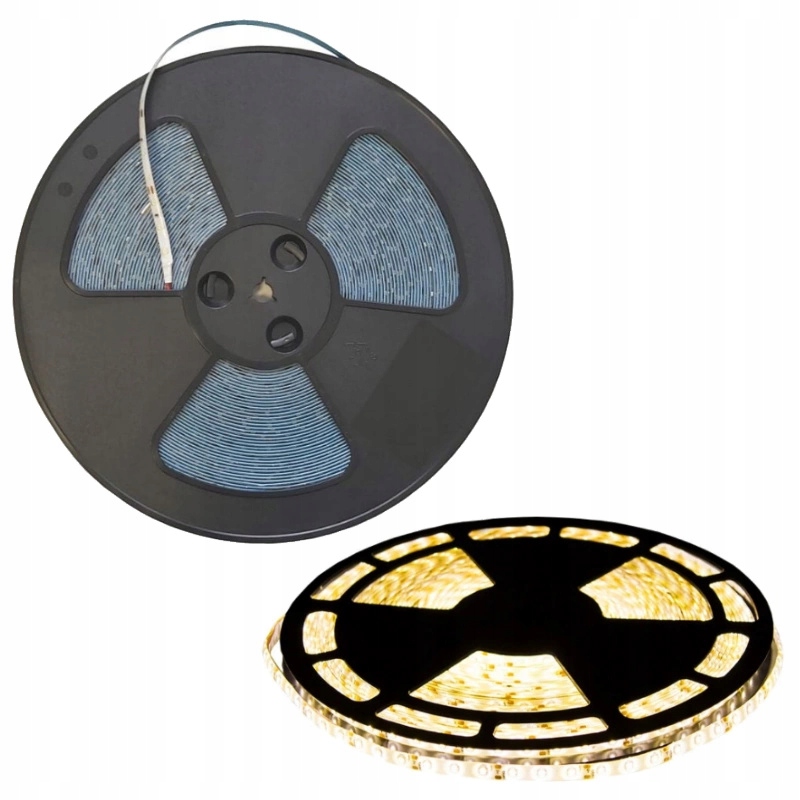 Taśma Led Pasek 4,8W/m 120W 3000K Biała Ciepła Wodoodporna 12V IP63 25m