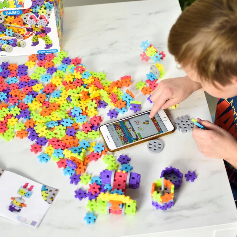 Klocki konstrukcyjne Meli Constructor 200 el. Seria Basic Constructor