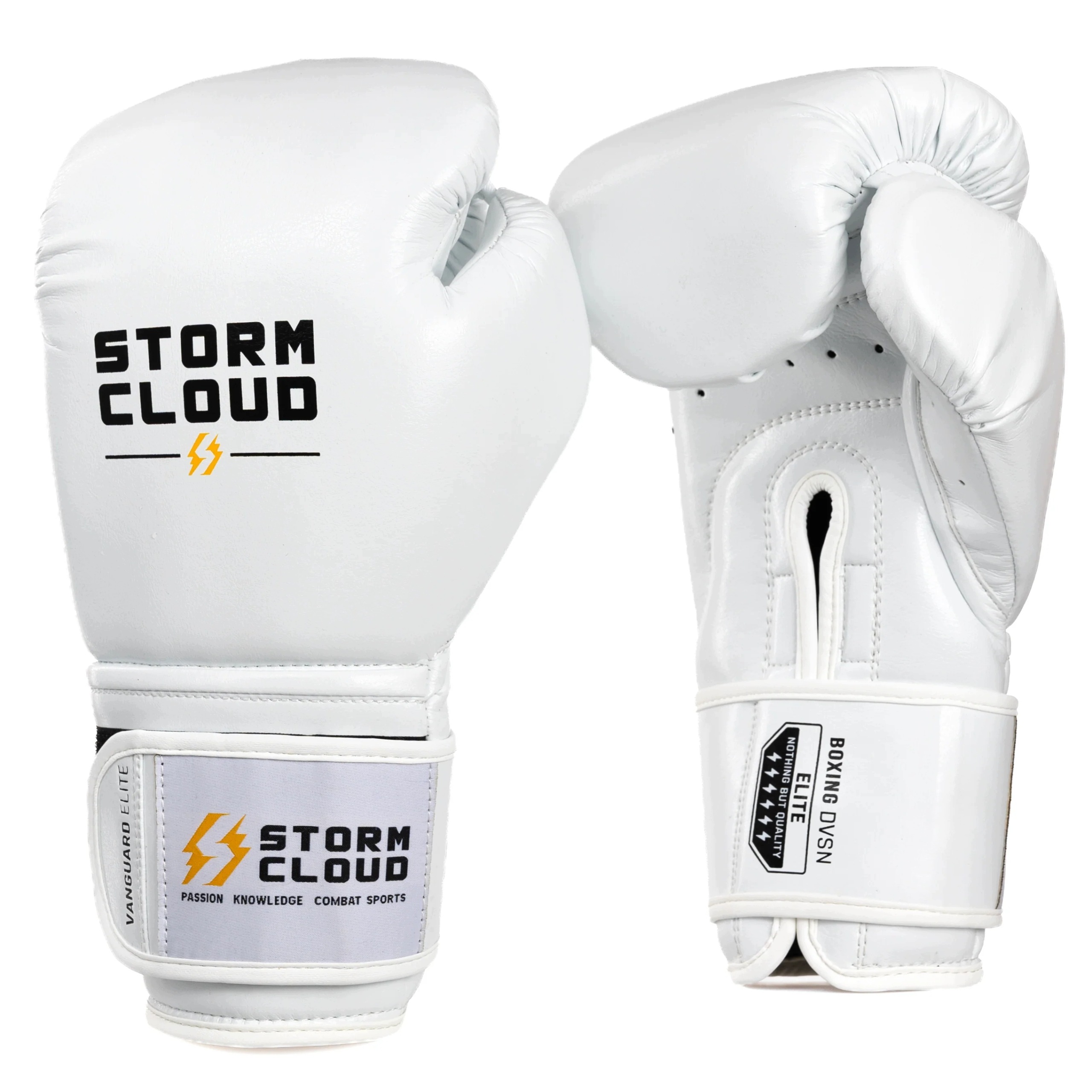 StormCloud Boxerské rukavice Vanguard Boxing Elite Bílé 12 oz