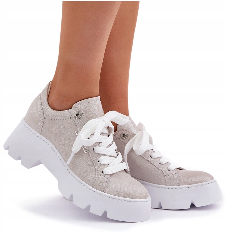 Dámské Sportovní Tenisky Na Platformě Chebello 4632 Bílé 38