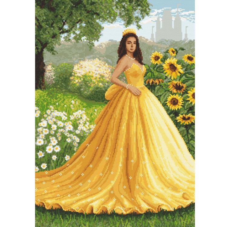 Kanva s potiskem Sluneční dáma