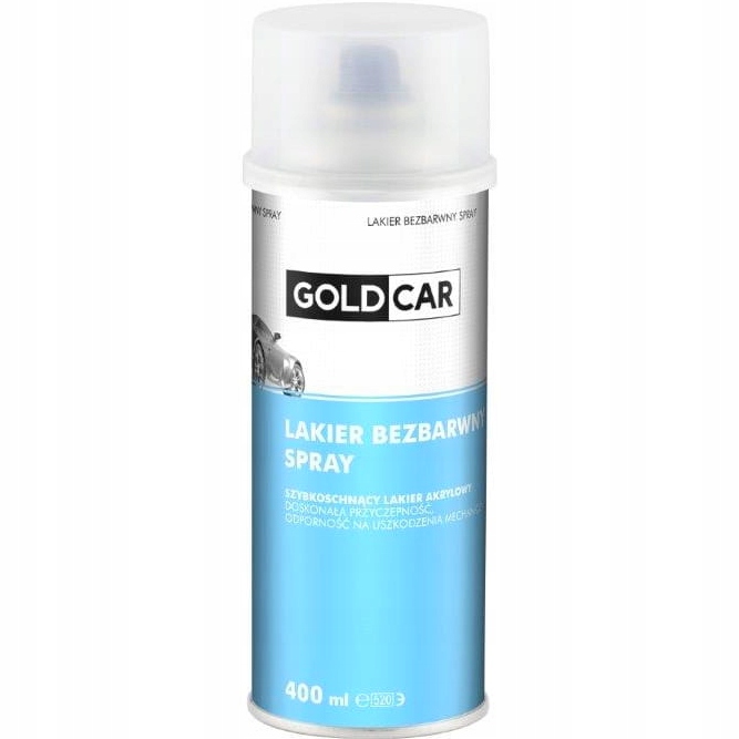 Lakier bezbarwny w sprayu Goldcar 400ml