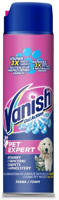 Čistiaca pena VANISH Pet Expert na pranie 600ml