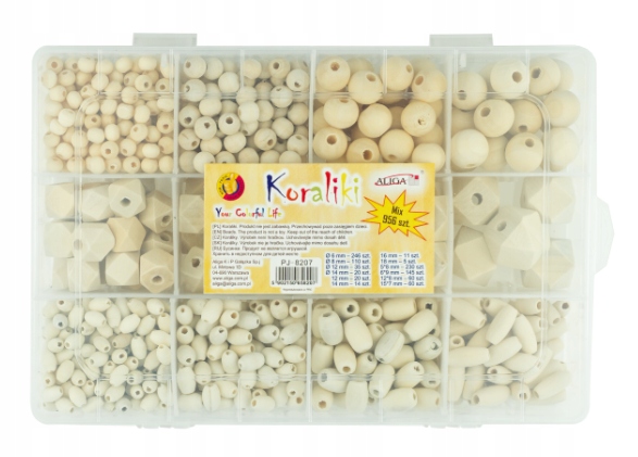 Korálky sada korálků v krabičce macramé decoupage