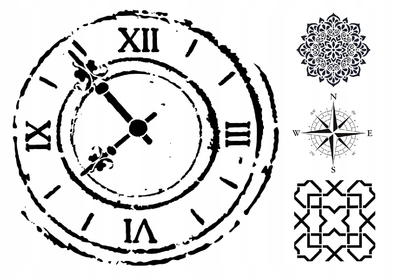 Malířská šablona na omítky 62 cm Architektonický beton Omítka