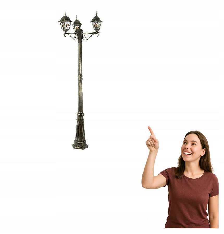 Vonkajšia lampa záhradný stĺpik Monaco 8186 Rabalux