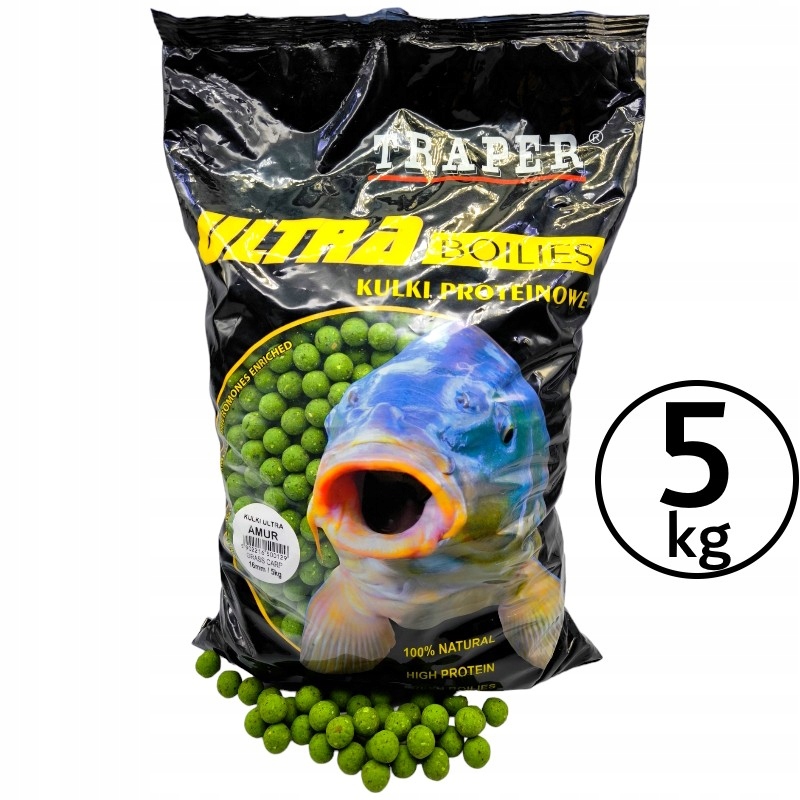 Kulki Zanętowe Traper Ultra Boilies Amur Śliwka Plum 16mm 5kg Na Karpia