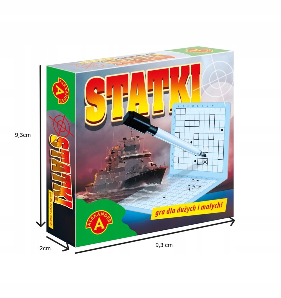 Statki. Wersja Mikro Strategiczna. Gra planszowa. Alexander