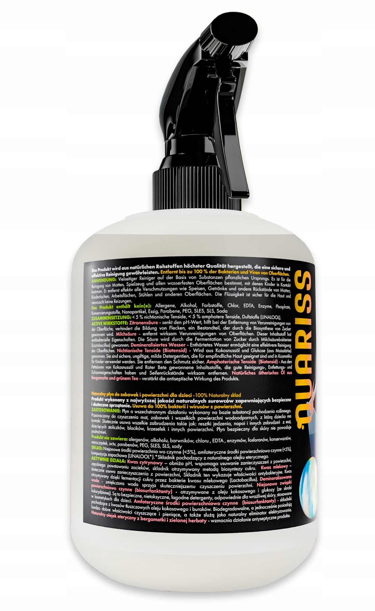 Quariss Naturalny Płyn do Mycia Zabawek Powierzchni Dla Dzieci Ekologiczny Marka inna marka