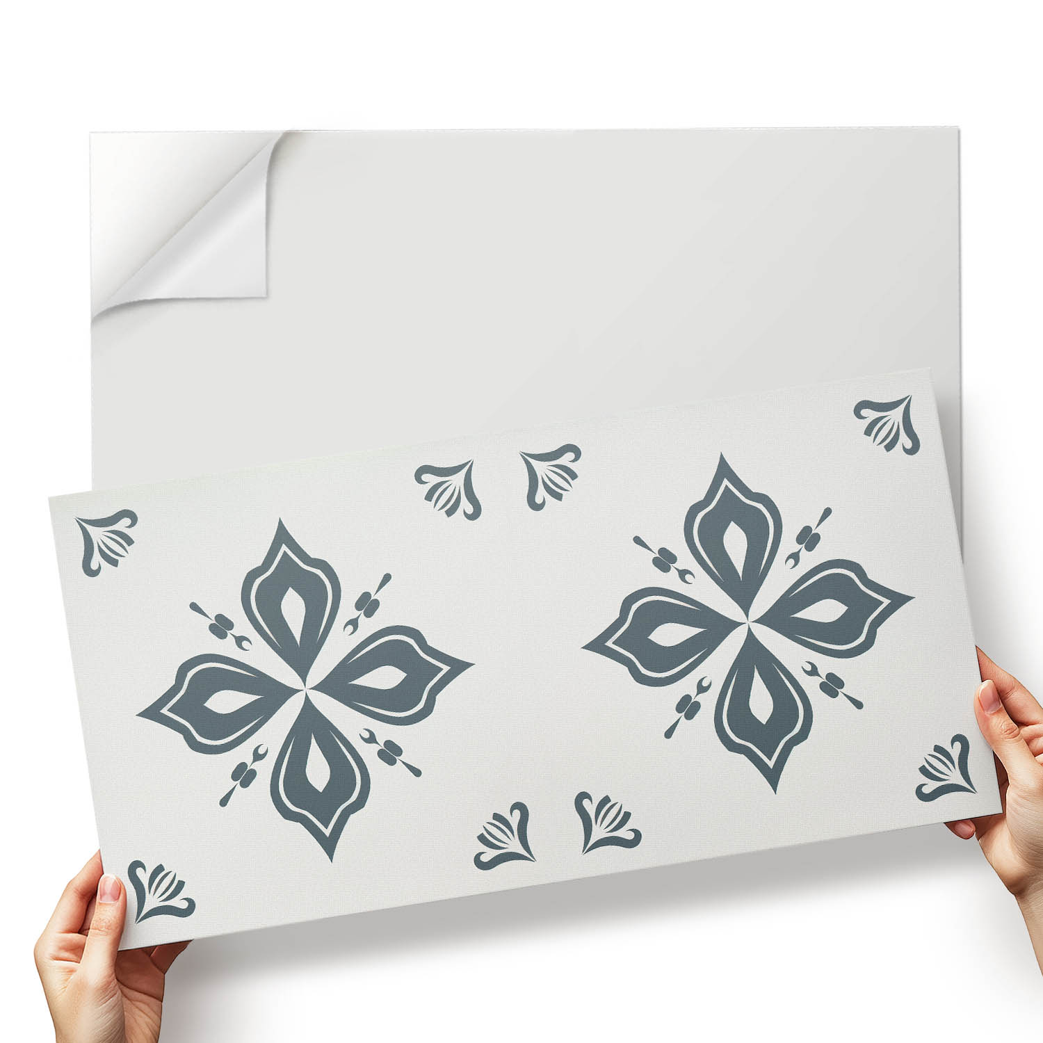 Balíček samolepících Pvc dlaždic Květiny ve tvaru kříže 6x60x30 cm