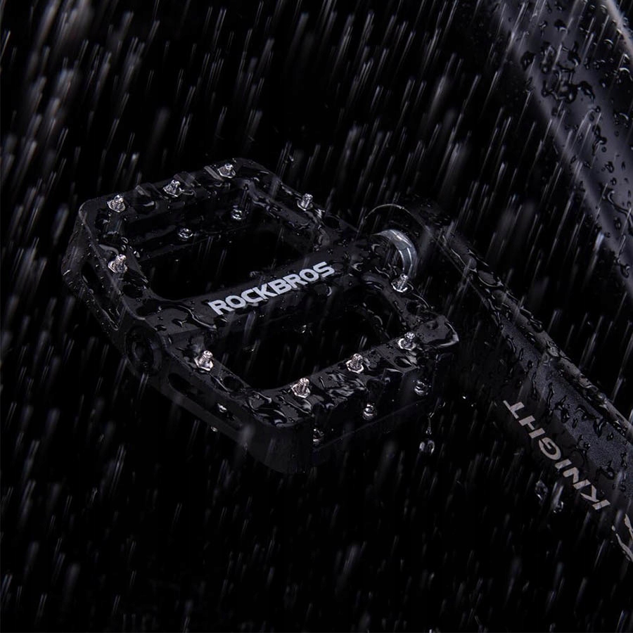 PEDAŁY ROWEROWE PLATFORMOWE DO ROWERU METALOWE NYLONOWE MTB UNIWERSALNE Waga 410 g