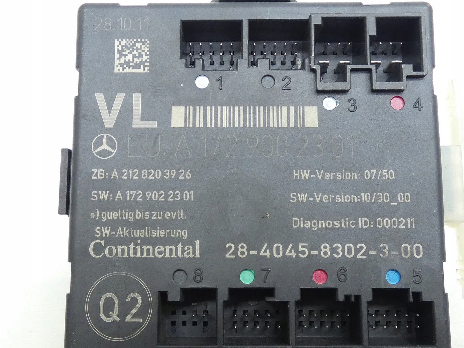 module control unit door left front MERCEDES SLK W172 R172 A1729002301