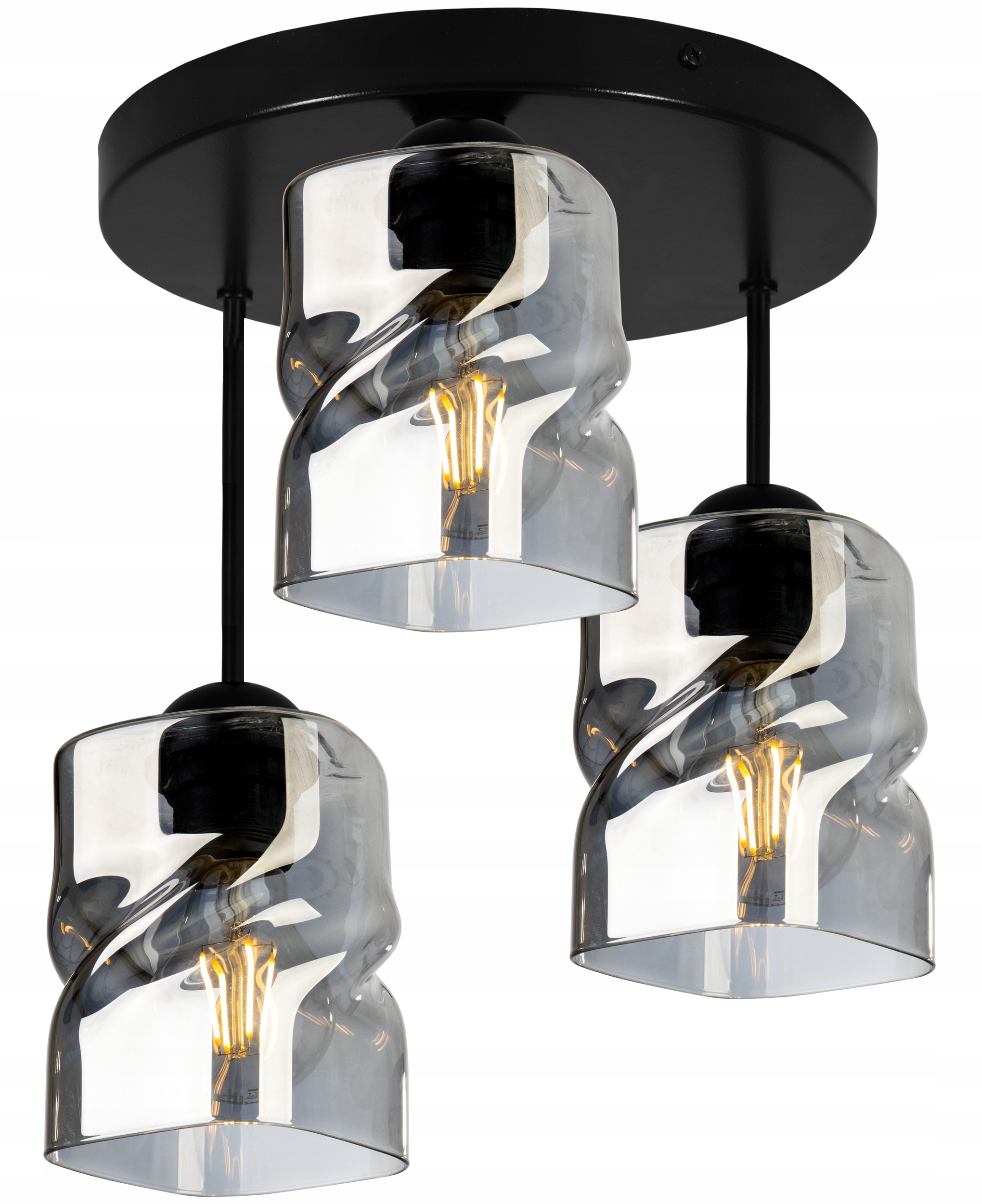 

Nowoczesna Lampa Wisząca Sufitowa Żyrandol Szklana