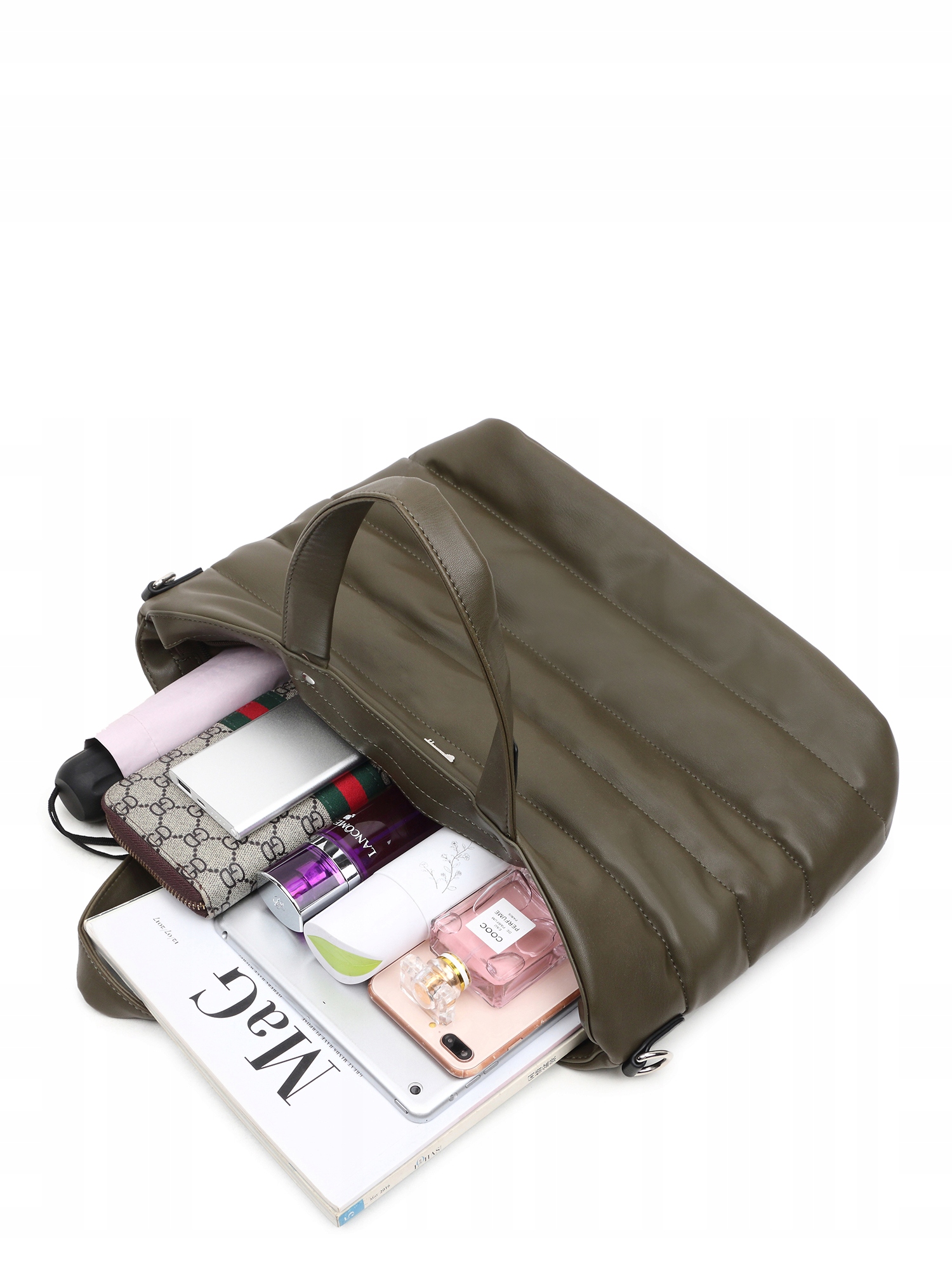 DAMSKA TOREBKA ZIELONALUIGISANTO POJEMNA SHOPPER Styl miejski