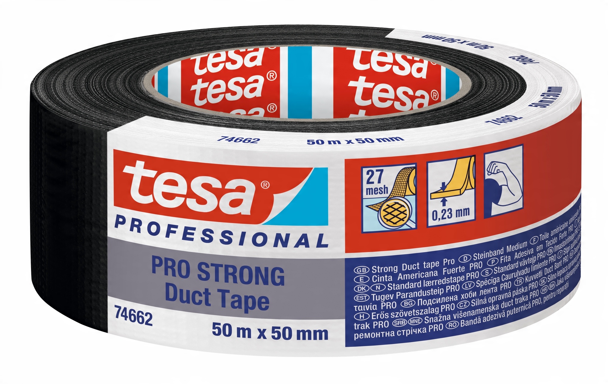 

Taśma naprawcza tesa Duct Tape 50m czarna mocna