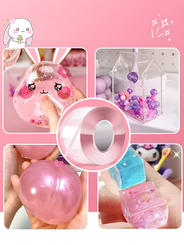 Nano Tape Bubble Kit Gifts Taśma dwustronna Heavy Kolor włosów biały