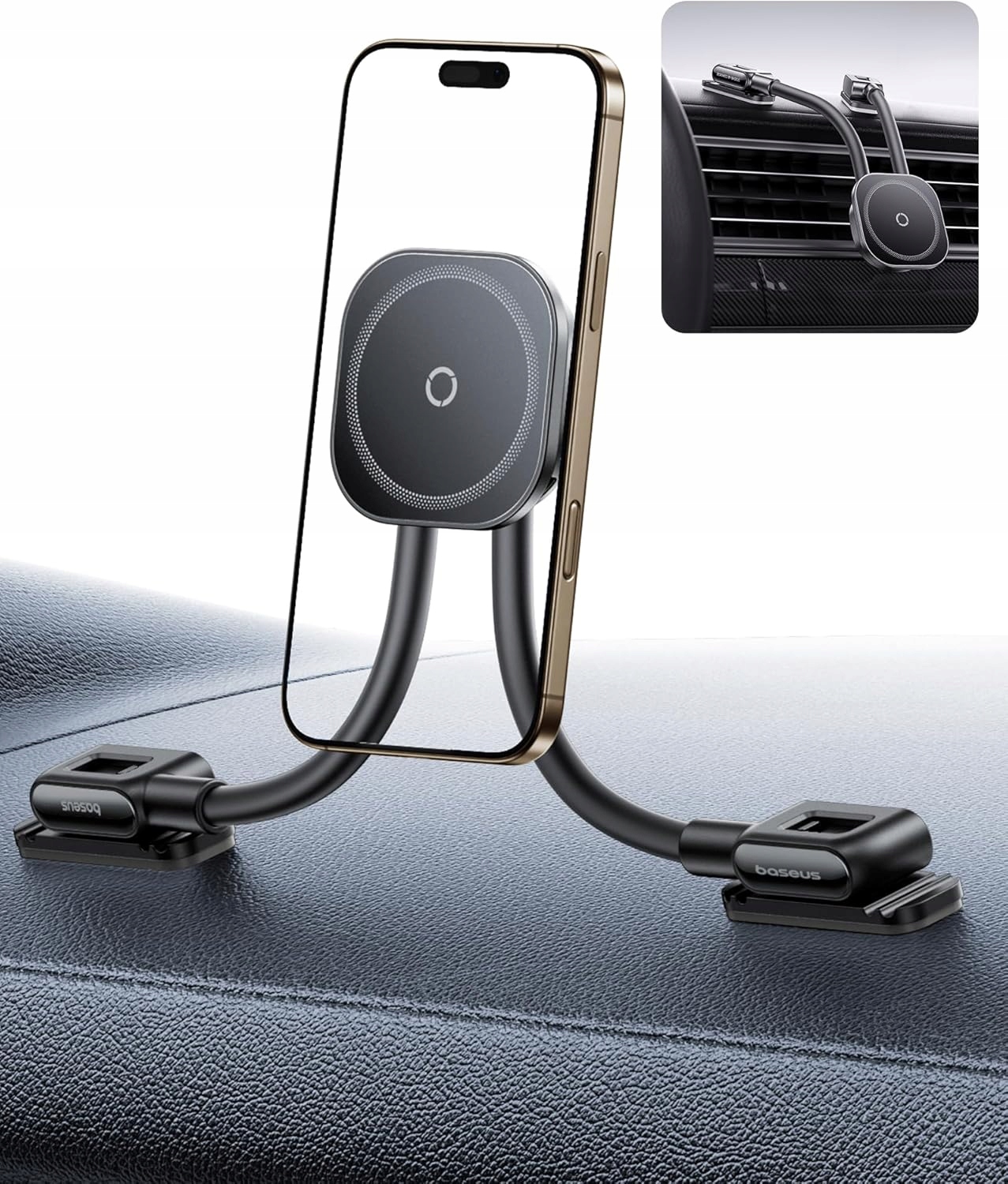 Uchwyt Samochodowy Na Telefon Magnetyczny Baseus Magsafe Iphone Elastyczny