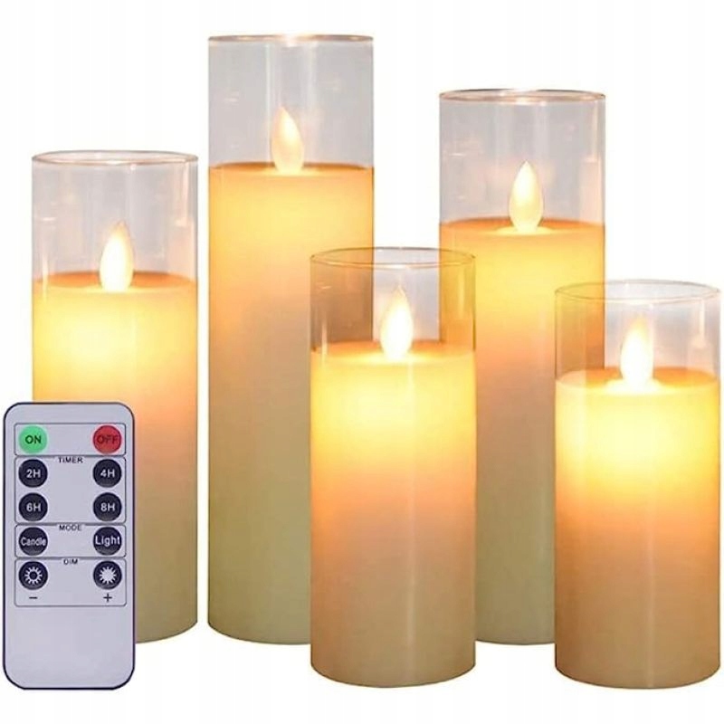 5 LED candle sets