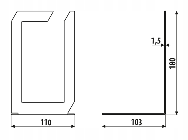 Stojak do książek Podpórka na książki KLASYK Kod producenta AD03-L2