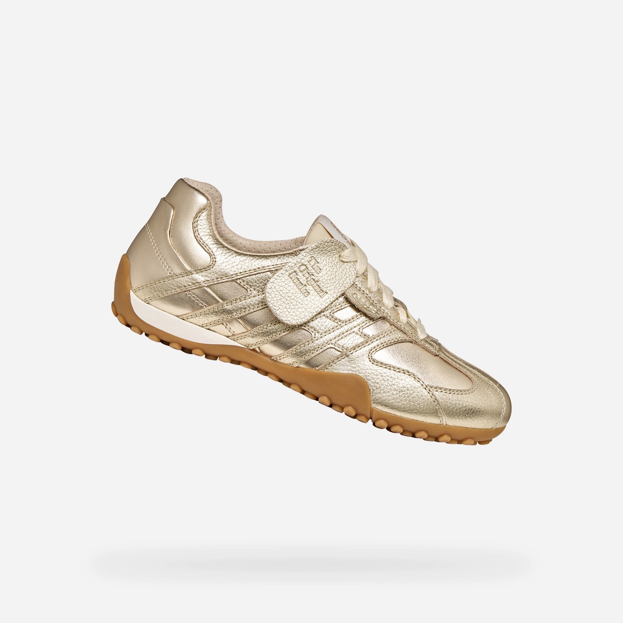 Geox Zlaté dámské tenisky Geox Snake Original