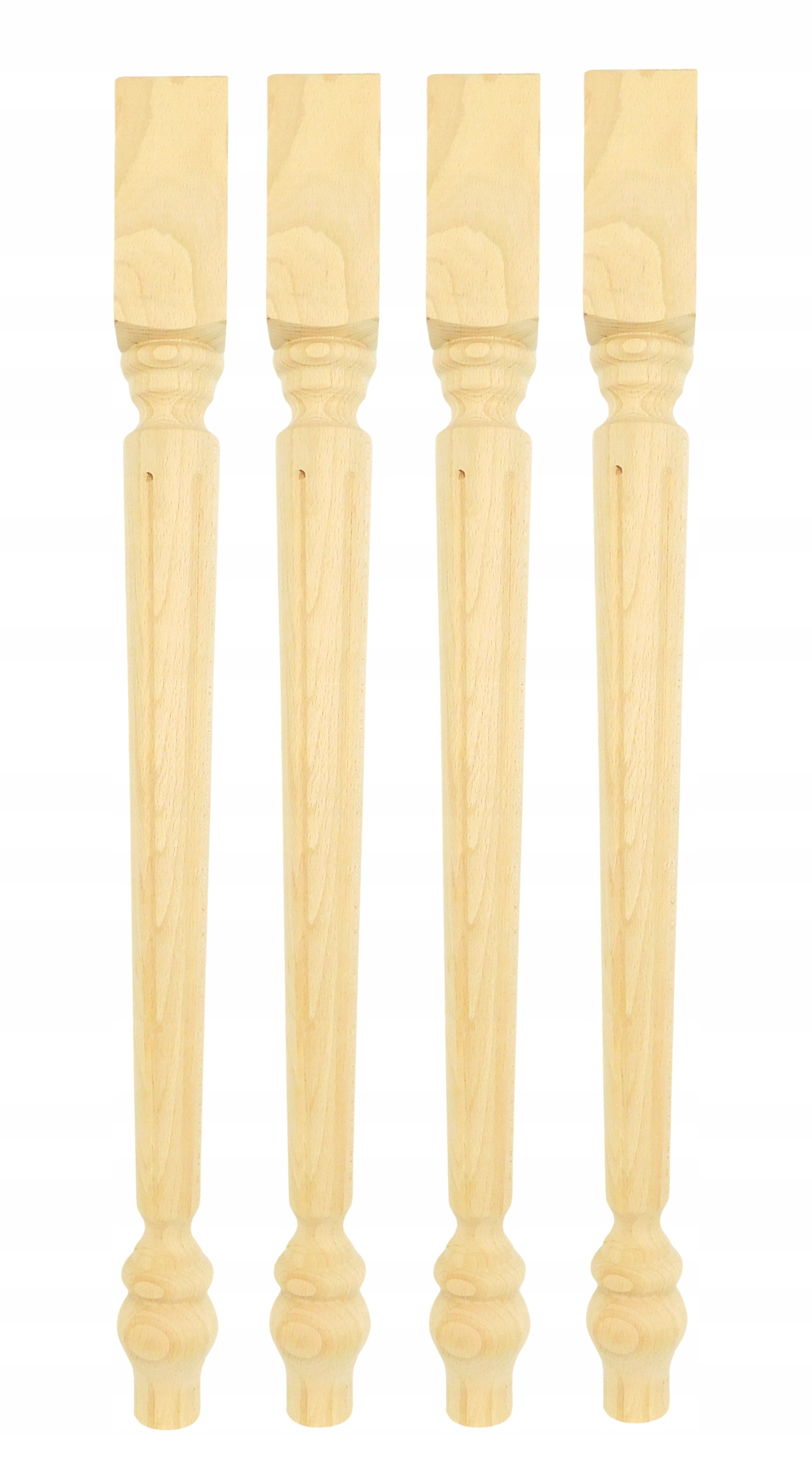 Drevená noha k stolovej doske, stolová noha 74 cm, surová buk