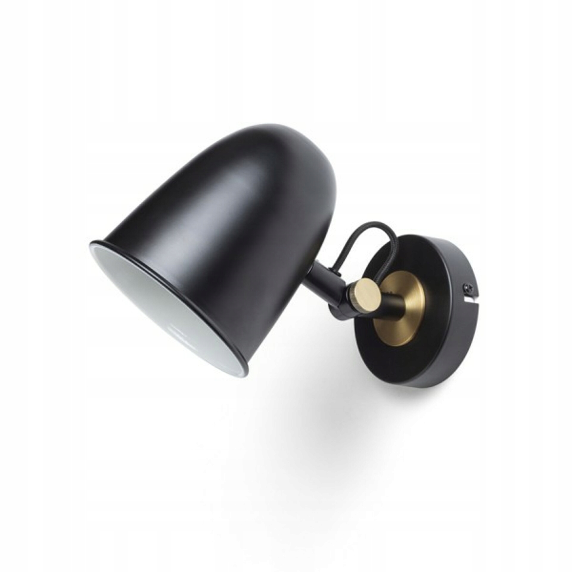 Rendl Danny nástenné svietidlo čierna/mosadz E14 max. 5W, moderný design