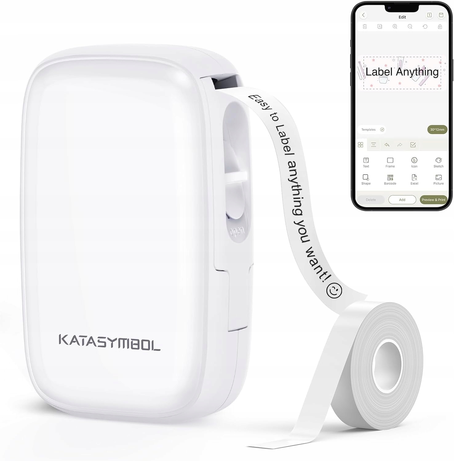 Supvan Katasymbol E16 drukarka etykiet