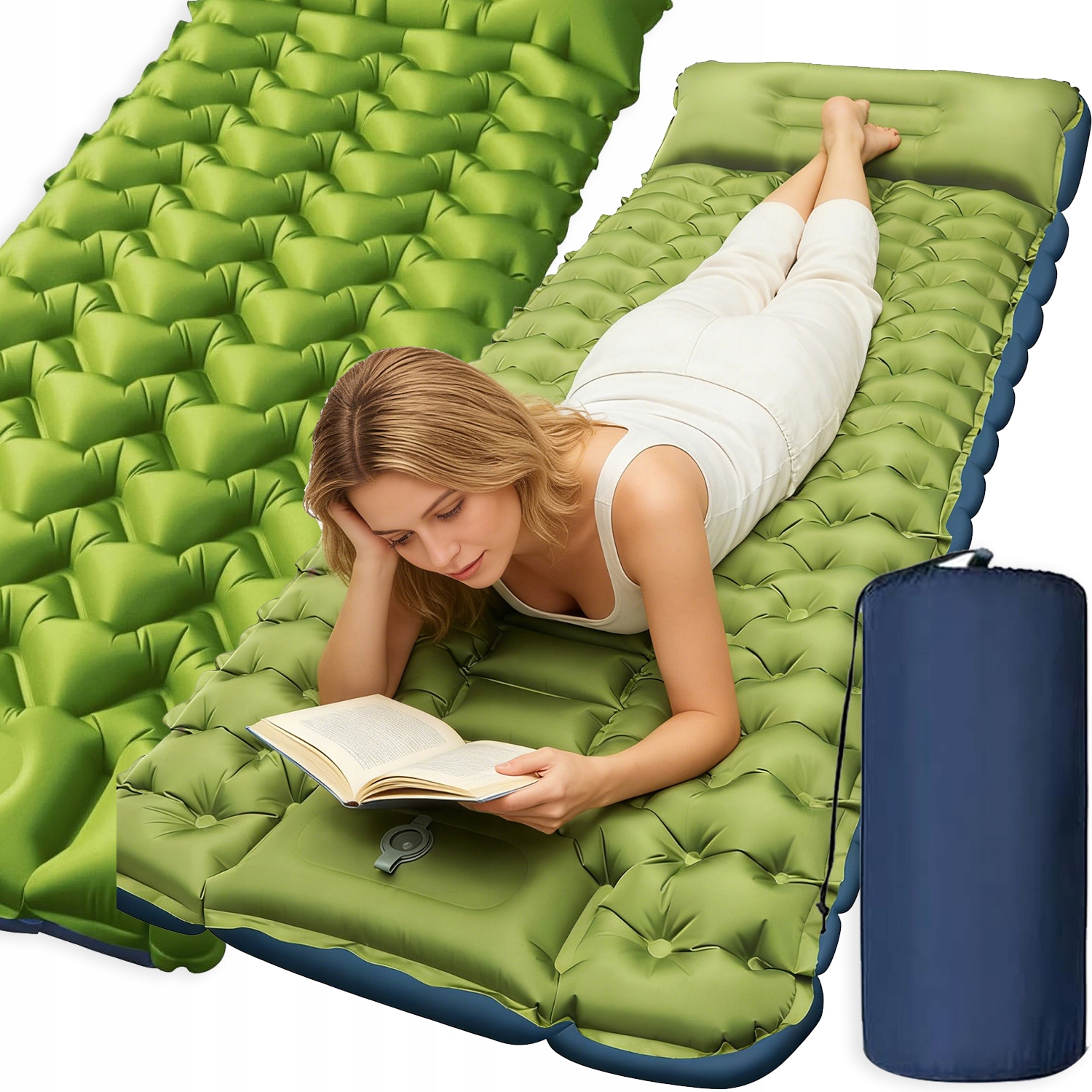 Matrace Jednomístná Samonafukovací Turistická Karimatka 200X69 CM