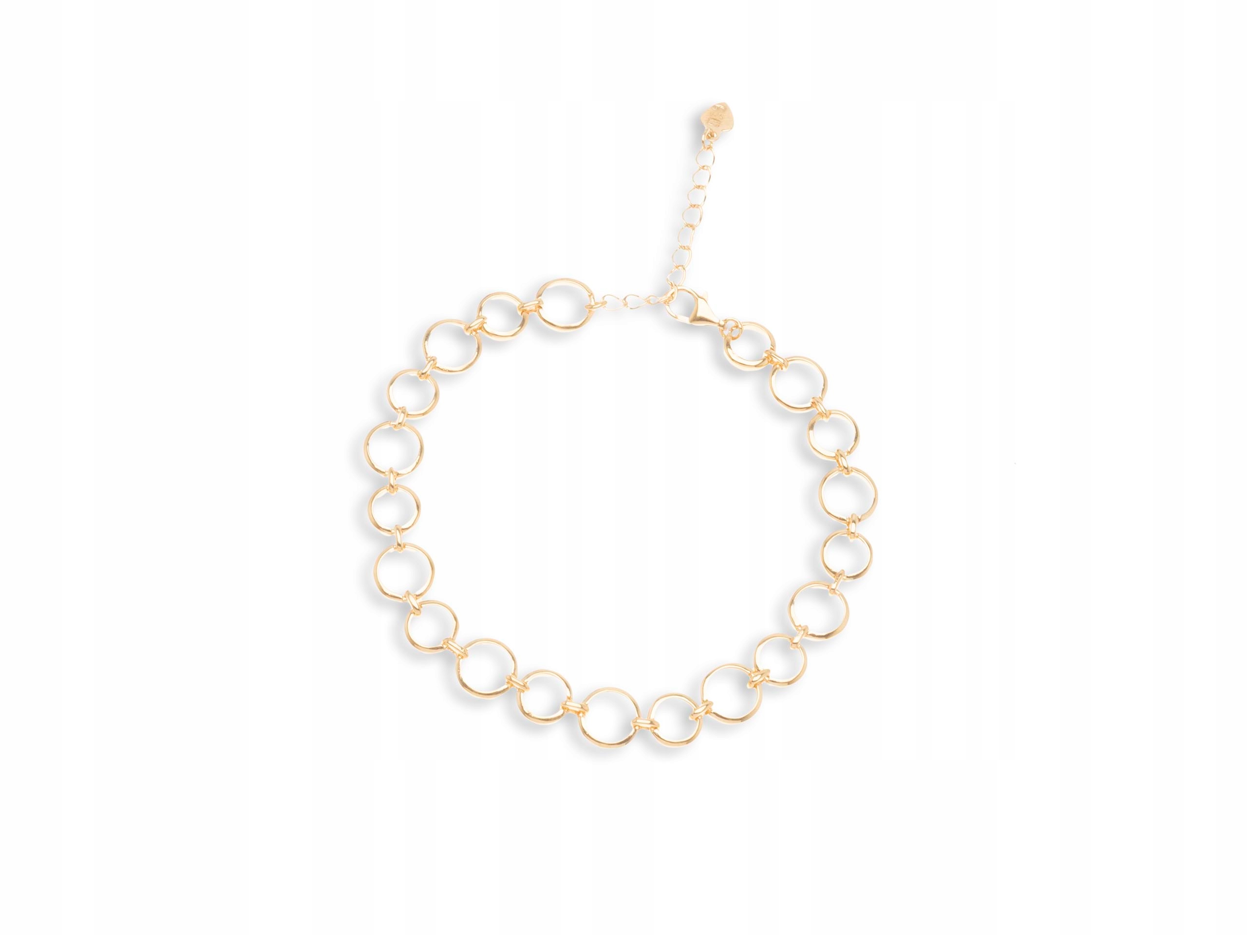 

Bransoletka kółeczka - 24k pozłocenie, srebro