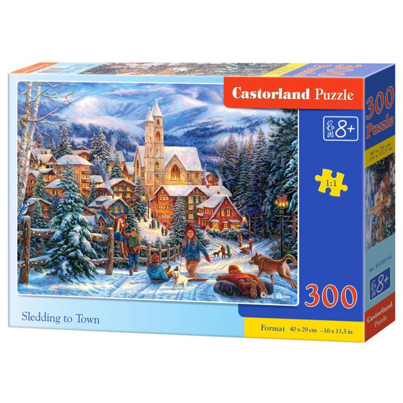 

Puzzle 300 el. Świąteczna jazda na sankach