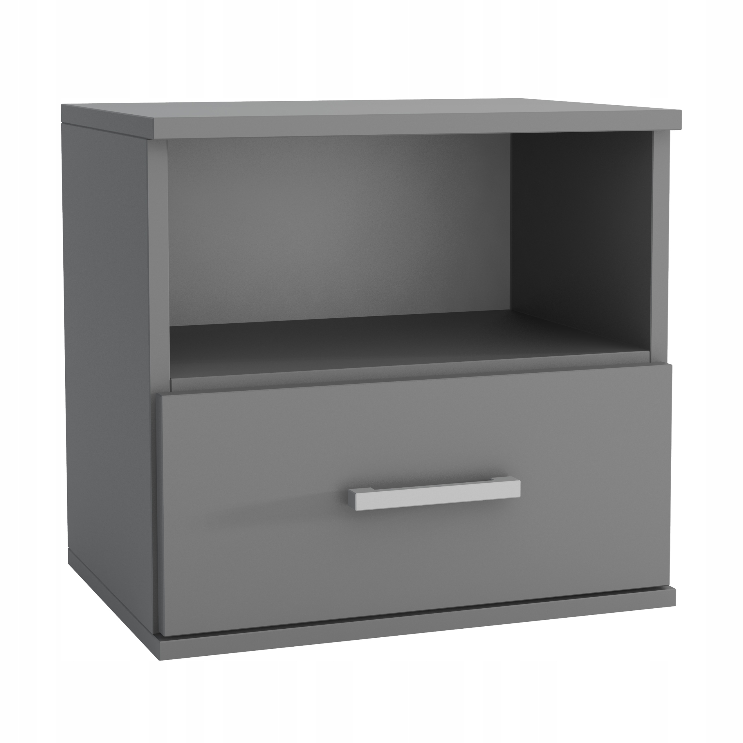 Noční Stolek Nocta 48 cm Šuplík Noční stolek do ložnice Grafit