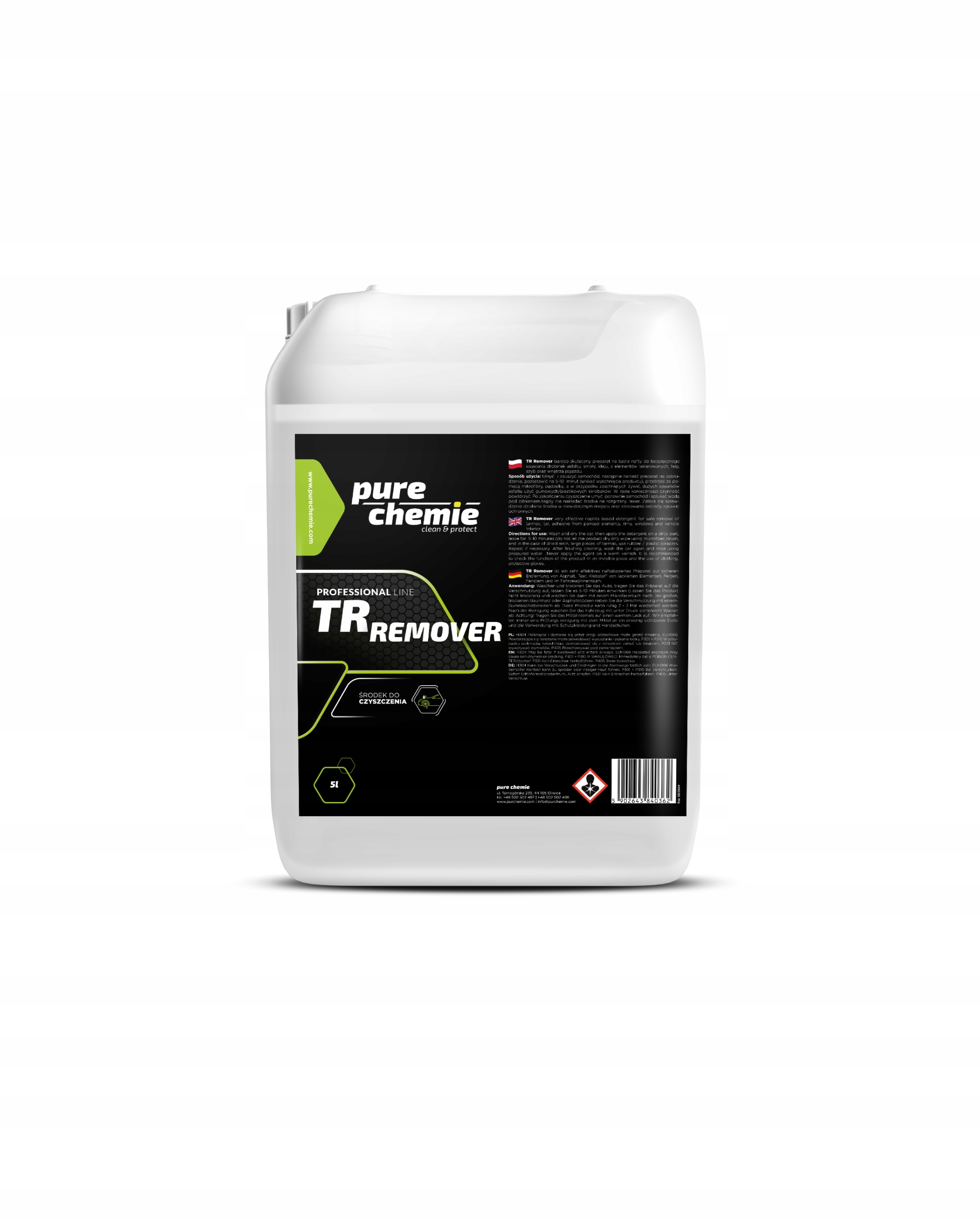 Pure Chemie Tr Remover 5L – odstraňovanie asfaltu, dechtu, tar and glue lepidla