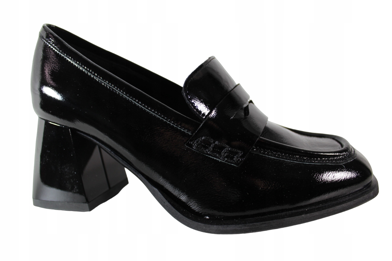 Polobotky Karino 4793 VEL.40 Kůže Černý Lak