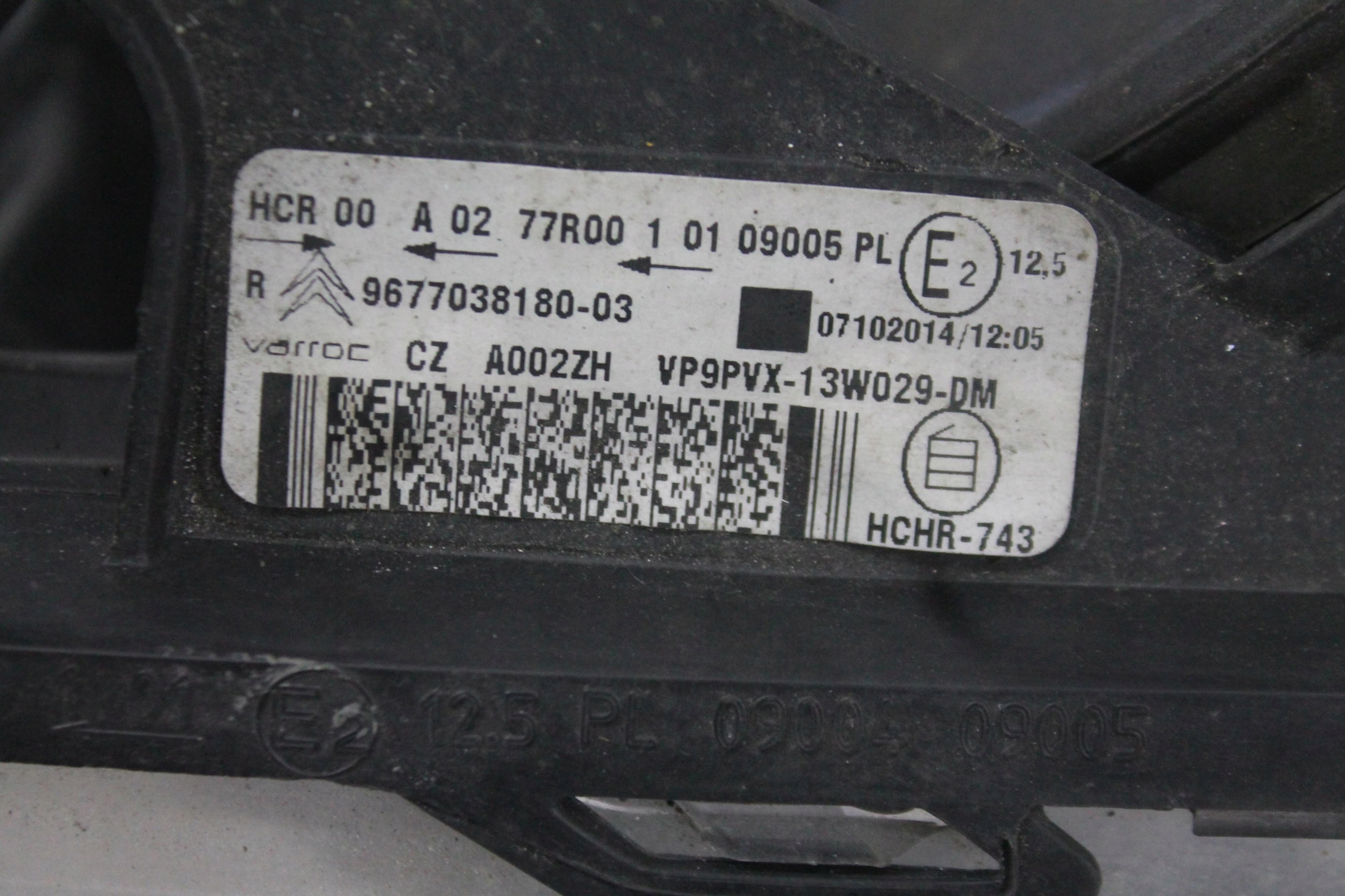 light right front front CITROEN DS3 10-14 UK