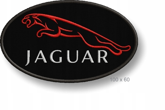 Naszywka termo Jaguar 100mm x 60mm Haft tuning