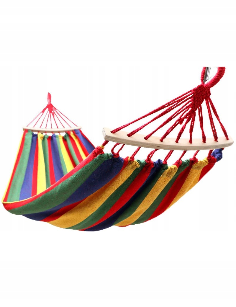 

Duży Hamak Ogrodowy Piknikowy Poprzeczka 2-OSOBOWY