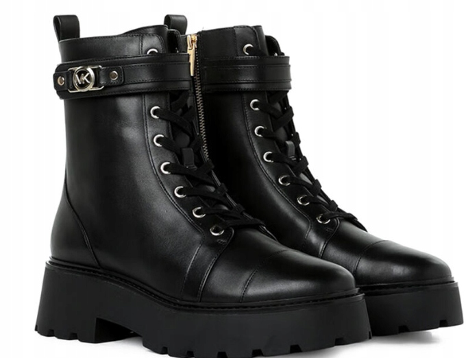 Michael Kors Černé Kotníkové Boty Z Přírodní Kůže 40 T6C