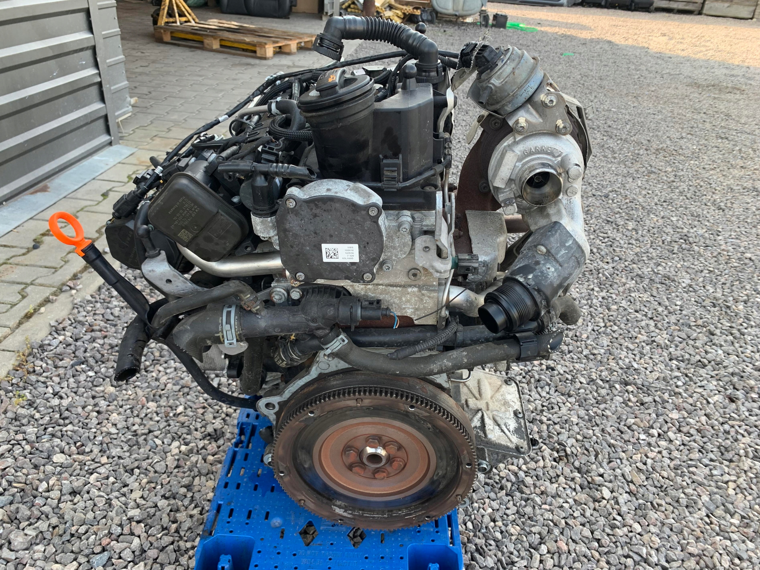 engine unprotected pillar CFW VW POLO 6R 1.2 TDI 75 KM 09-14