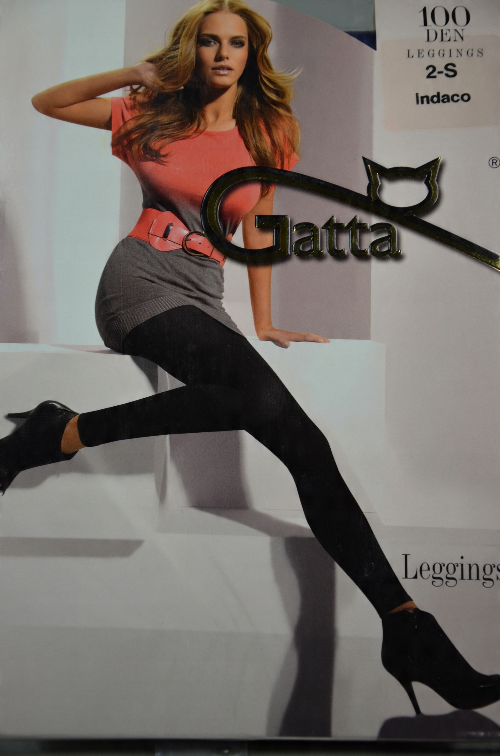

Leggings gładkie 100 den Gatta indaco 2-S
