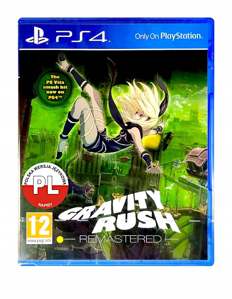 Gravity Rush Remastered PS4 PS5 Gra Na Płycie Polskie Napisy Nowa