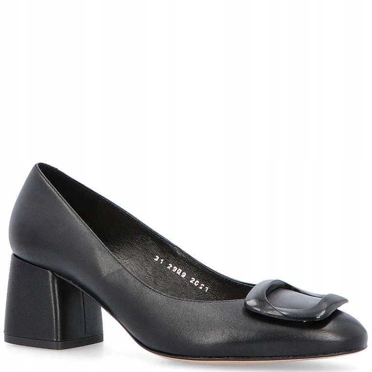 Klasické lodičky s ozdobou Kotyl 2909 Černé 39