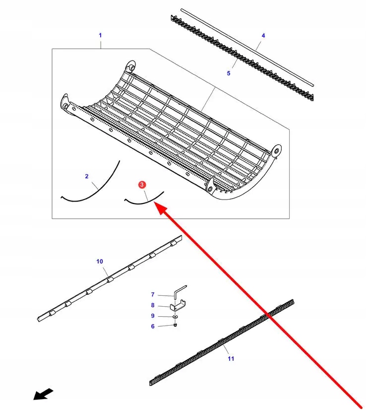 LA322690150 Drut klepiska Producent części AGCO
