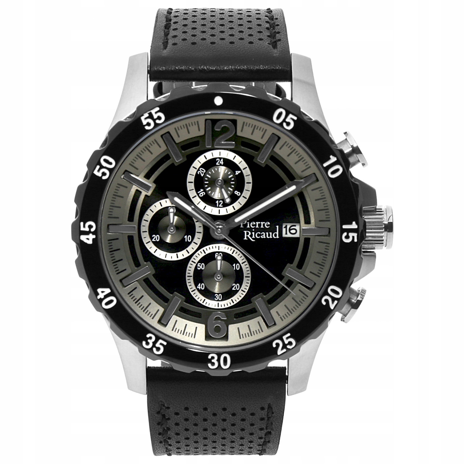 Pánské Hodinky Pierre Ricaud P60040.Y254CH s černým řemínkem