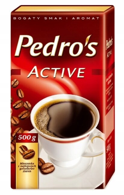 Mletá káva Pedros Active 3x500 g